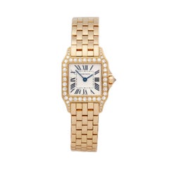 2010's Cartier Santos Demoiselle Yellow Gold WF9002Y7 Wristwatch