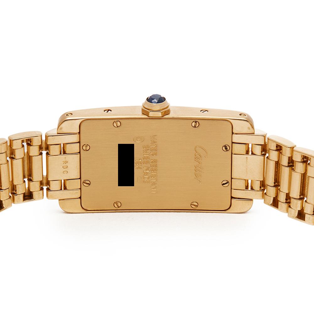 Women's 1990s Cartier Tank Americaine Yellow Gold 1710 Wristwatch