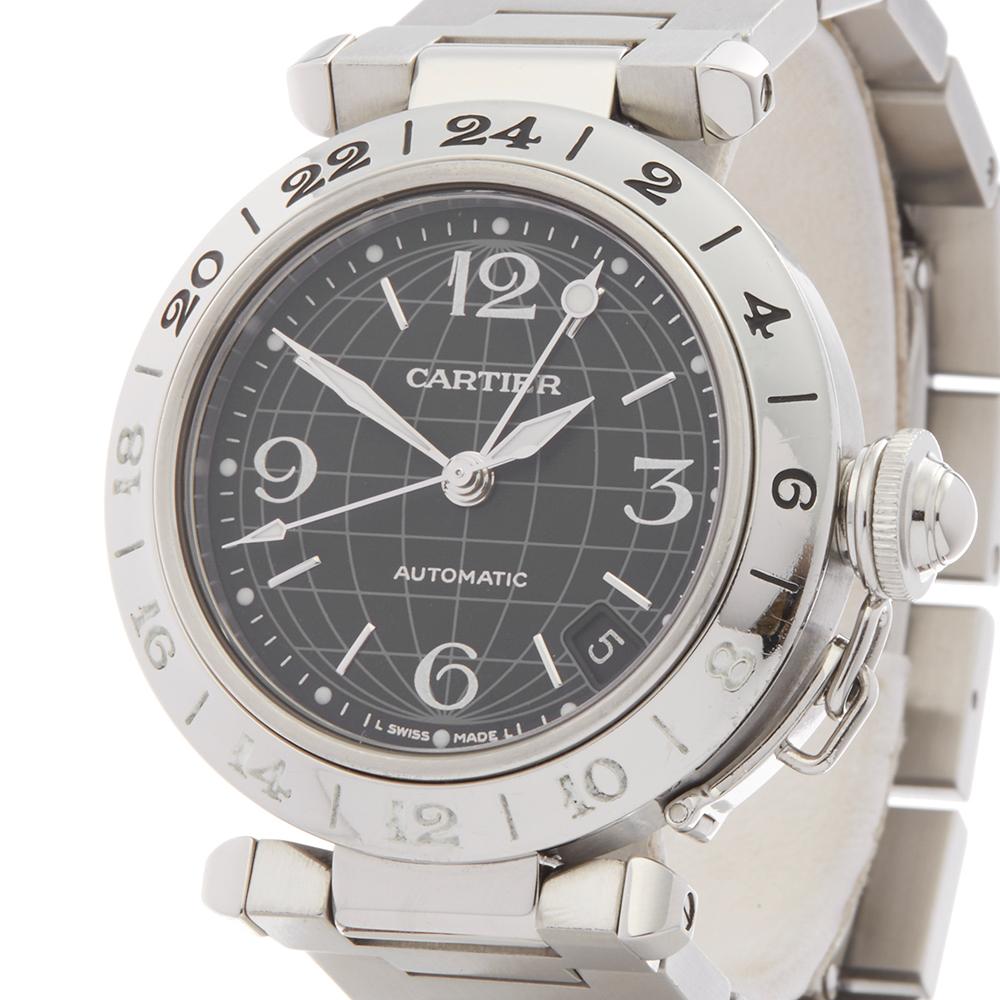 2000's Cartier Pasha de Cartier Stainless Steel W31079M7 Wristwatch im Zustand „Hervorragend“ in Bishops Stortford, Hertfordshire