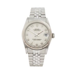 1990 Rolex Datejust Steel and
White Gold 68274 Wristwatch