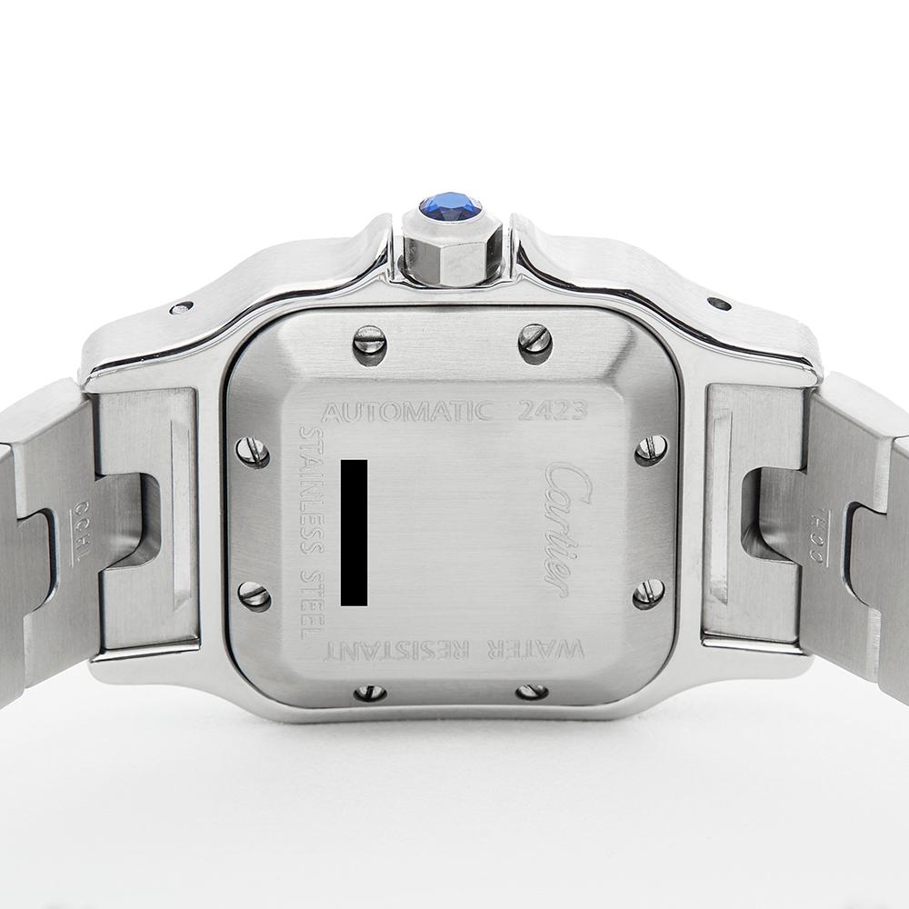 2000s Cartier Santos Galbee Stainless Steel 2423 or W20055D6 Wristwatch 2