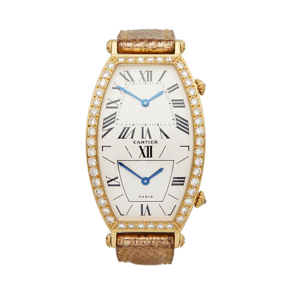 1980 Cartier Tonneau Yellow Gold W1502853 Wristwatch
