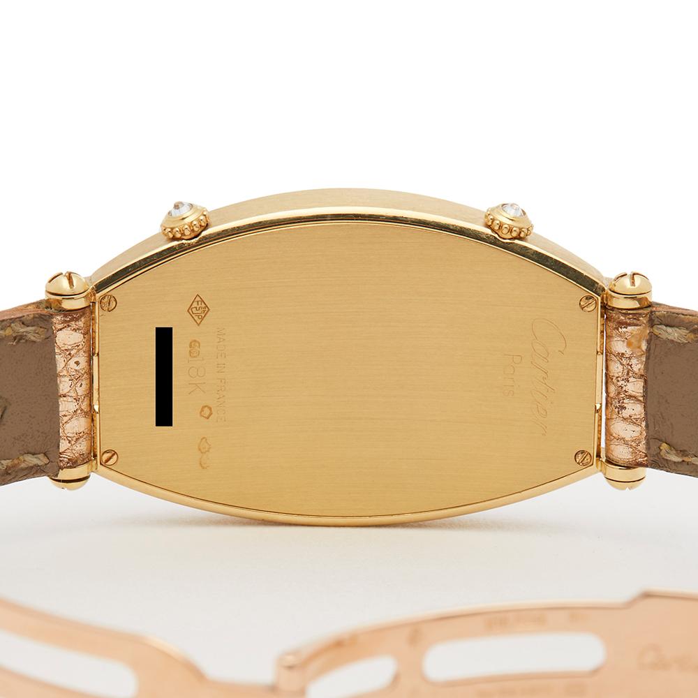 1980 Cartier Tonneau Yellow Gold W1502853 Wristwatch 2