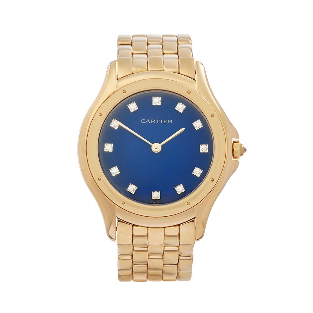 1990's Cartier Panthère Cougar Yellow Gold 8879 Wristwatch