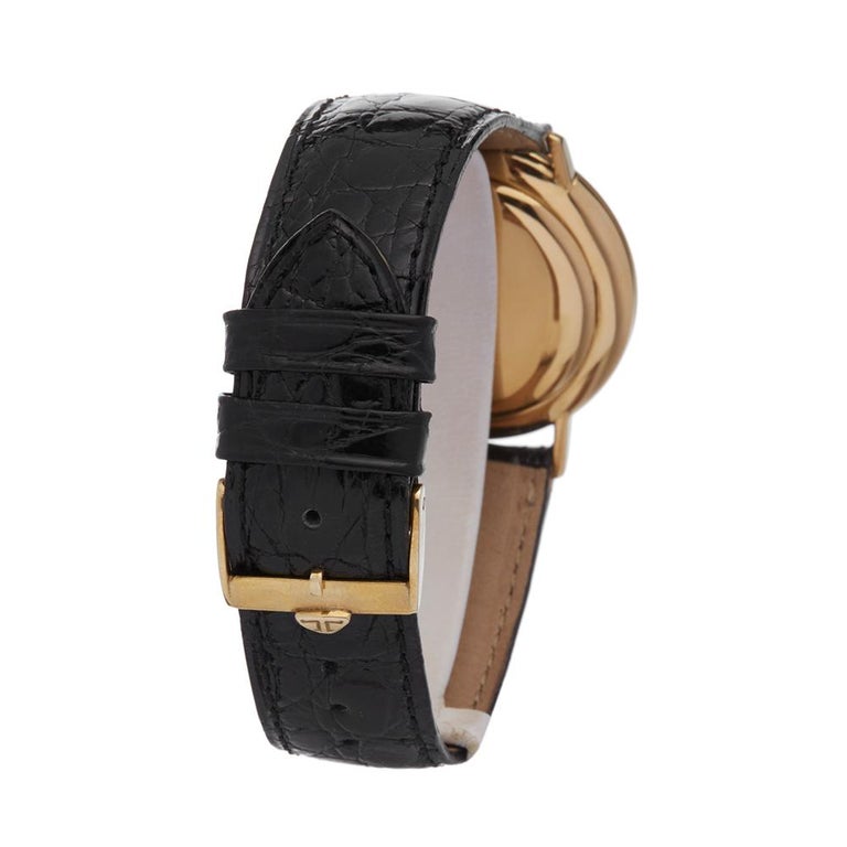 1970s Jaeger-LeCoultre Vintage Ulta Thin Yellow Gold C.818/3 Wristwatch ...