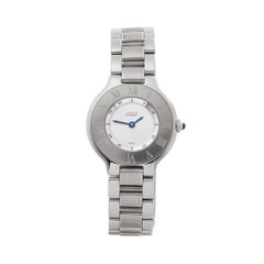 1990
s Cartier Must de 21 Stainless Steel 1340 or W10073R6 Wristwatch