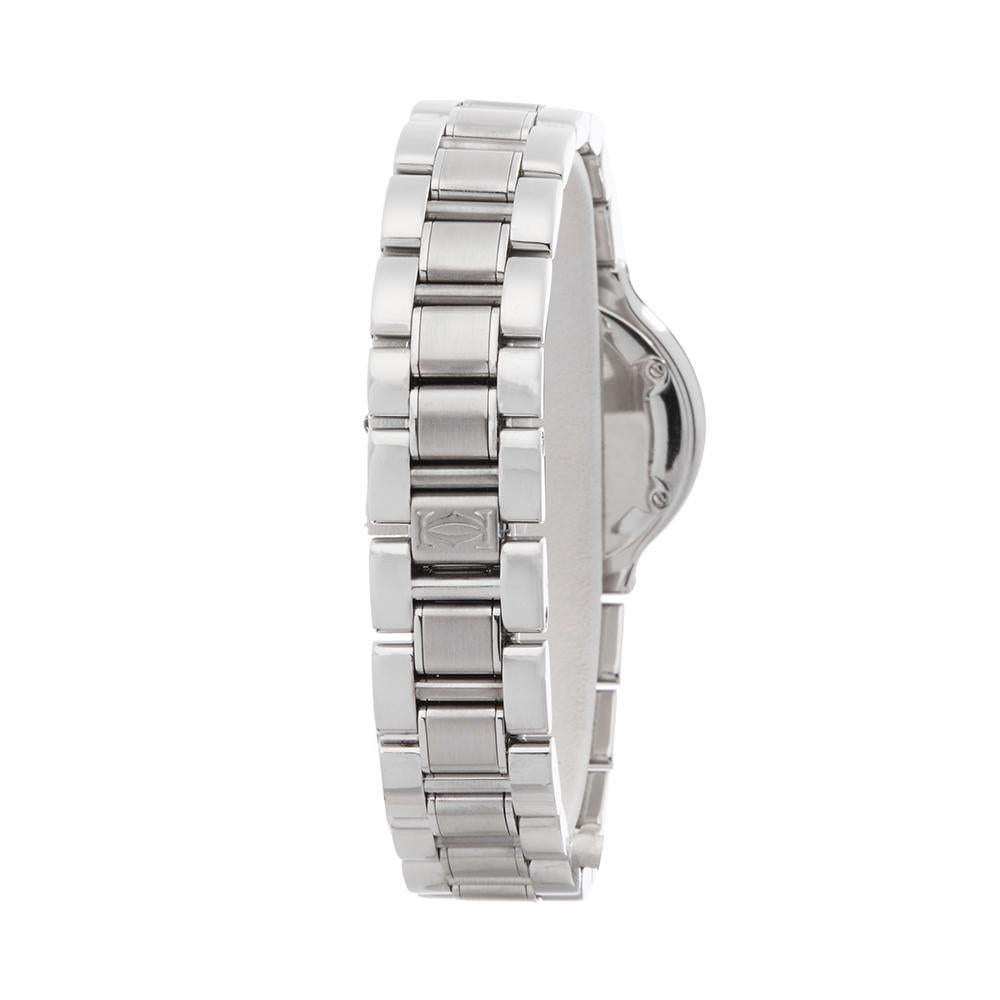 1990's Cartier Must de 21 Stainless Steel 1340 or W10073R6 Wristwatch 2