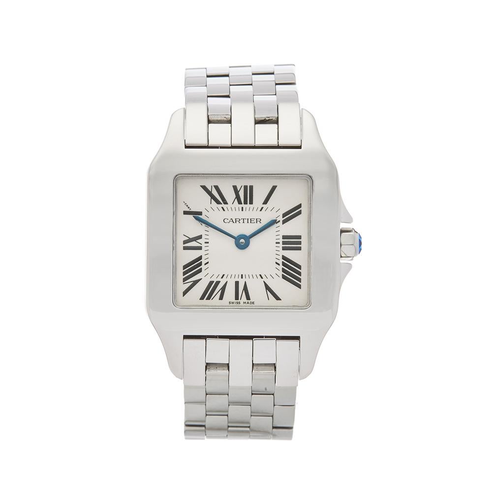 2000s Cartier Santos Demoiselle Stainless Steel W25065Z5 or 2701 Wristwatch