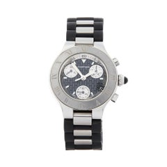 2008 Cartier Must de 21 Chronograph Stainless Steel 2996 or W10197U2 Wristwatch