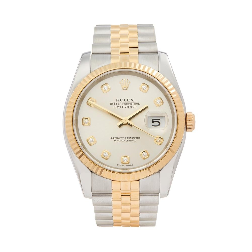 2005 Rolex Datejust Steel & Yellow Gold 116233 Wristwatch