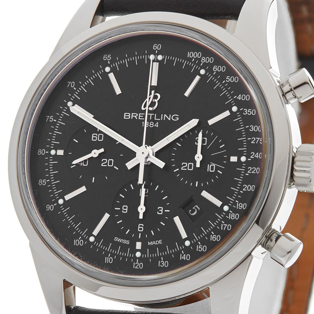 2012 Breitling Transocean Chronograph Stainless Steel AB015212 Wristwatch 2