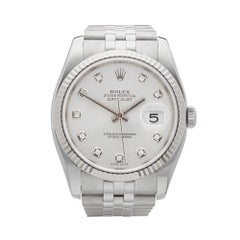 2012 Rolex Datejust Steel & White Gold 116234 Wristwatch