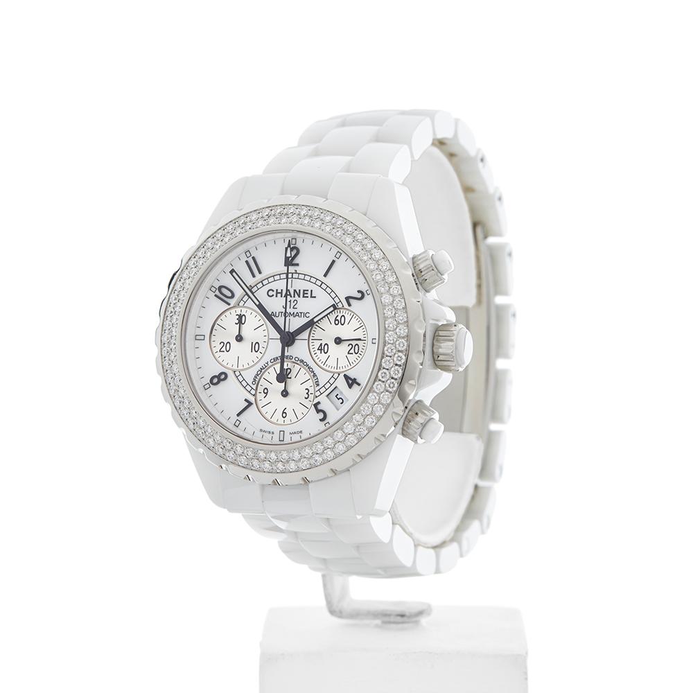 2010 Chanel J12 Chronograph Ceramic 1008 Wristwatch 1