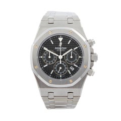 2000s Audemars Piguet Royal Oak Chronograph Stainless Steel Wristwatch