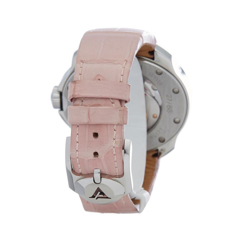 2012 Franc Vila Selenity Diamonds Pink Mother of Pearl FVT71 Wristwatch In New Condition In Bishops Stortford, Hertfordshire