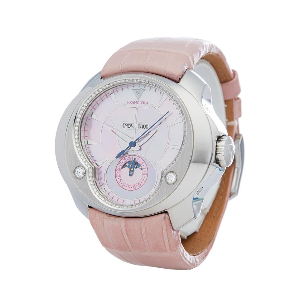 2012 Franc Vila Selenity Diamonds Pink Mother of Pearl FVT71 Wristwatch 1