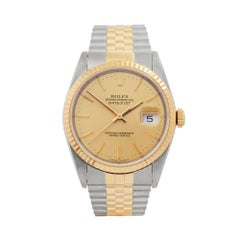 1990s Rolex Datejust Steel and Yellow Gold 16233 Wristwatch