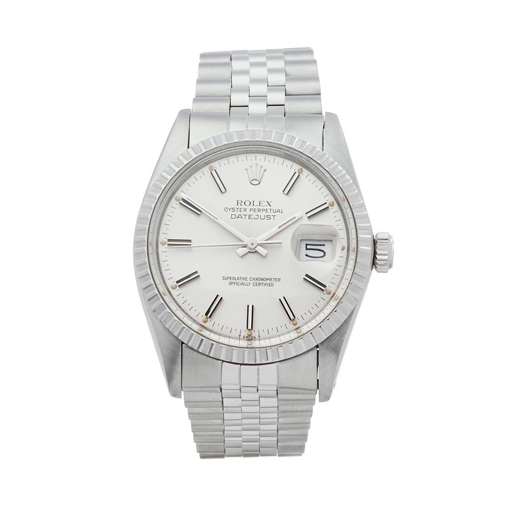 1980's Rolex Datejust Stainless Steel 16030 Wristwatch