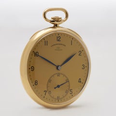 1930s IWC Vintage Turler Pocket Watch Yellow Gold Wristwatch