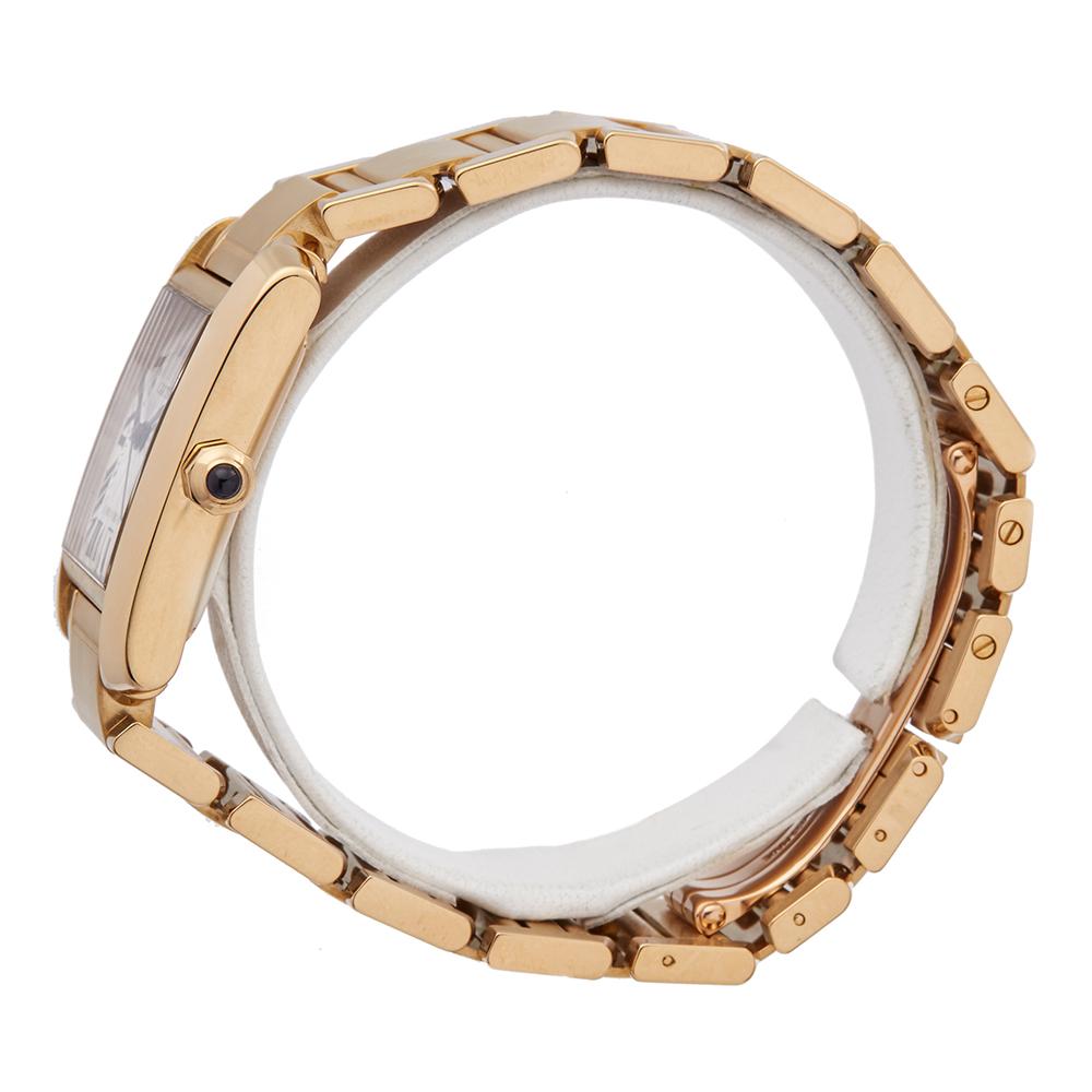2004 Cartier Tank Francaise Yellow Gold 1840 Wristwatch In Excellent Condition In Bishops Stortford, Hertfordshire