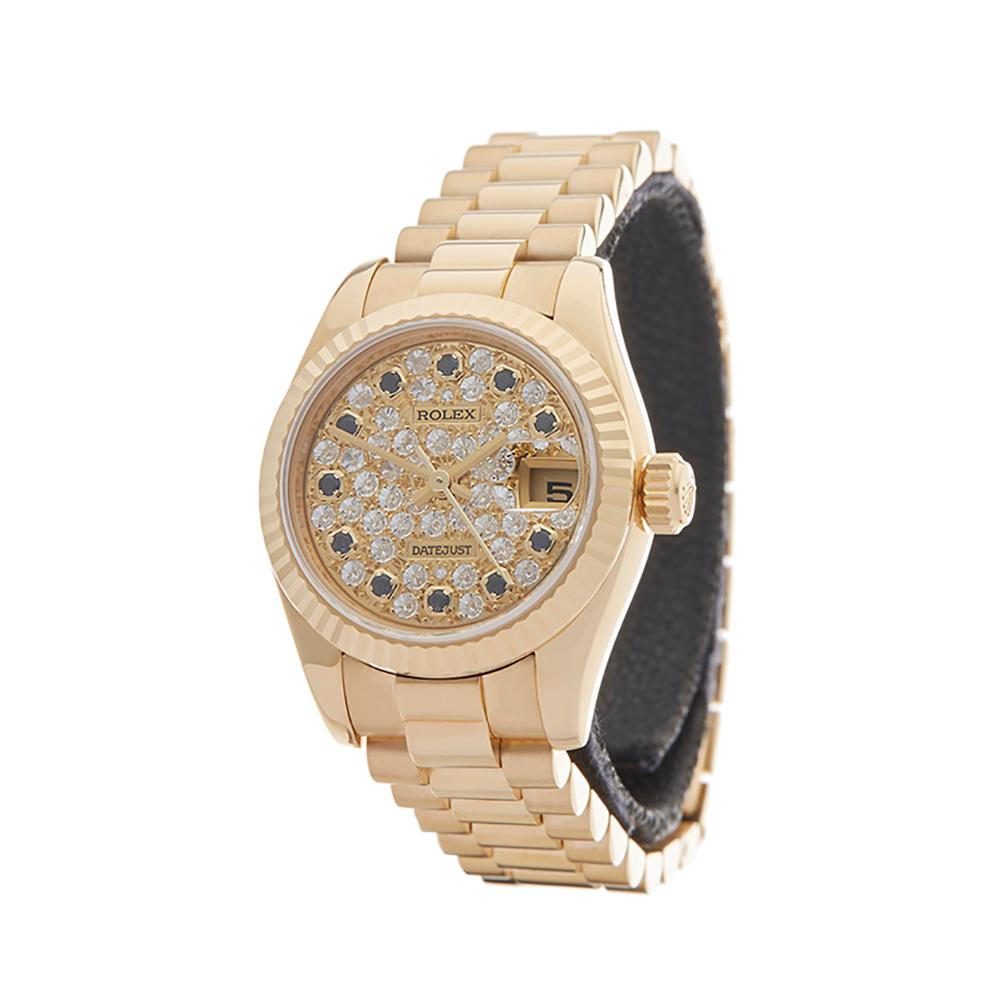 Women's 2005 Rolex Datejust Yellow Gold 179178 Wristwatch