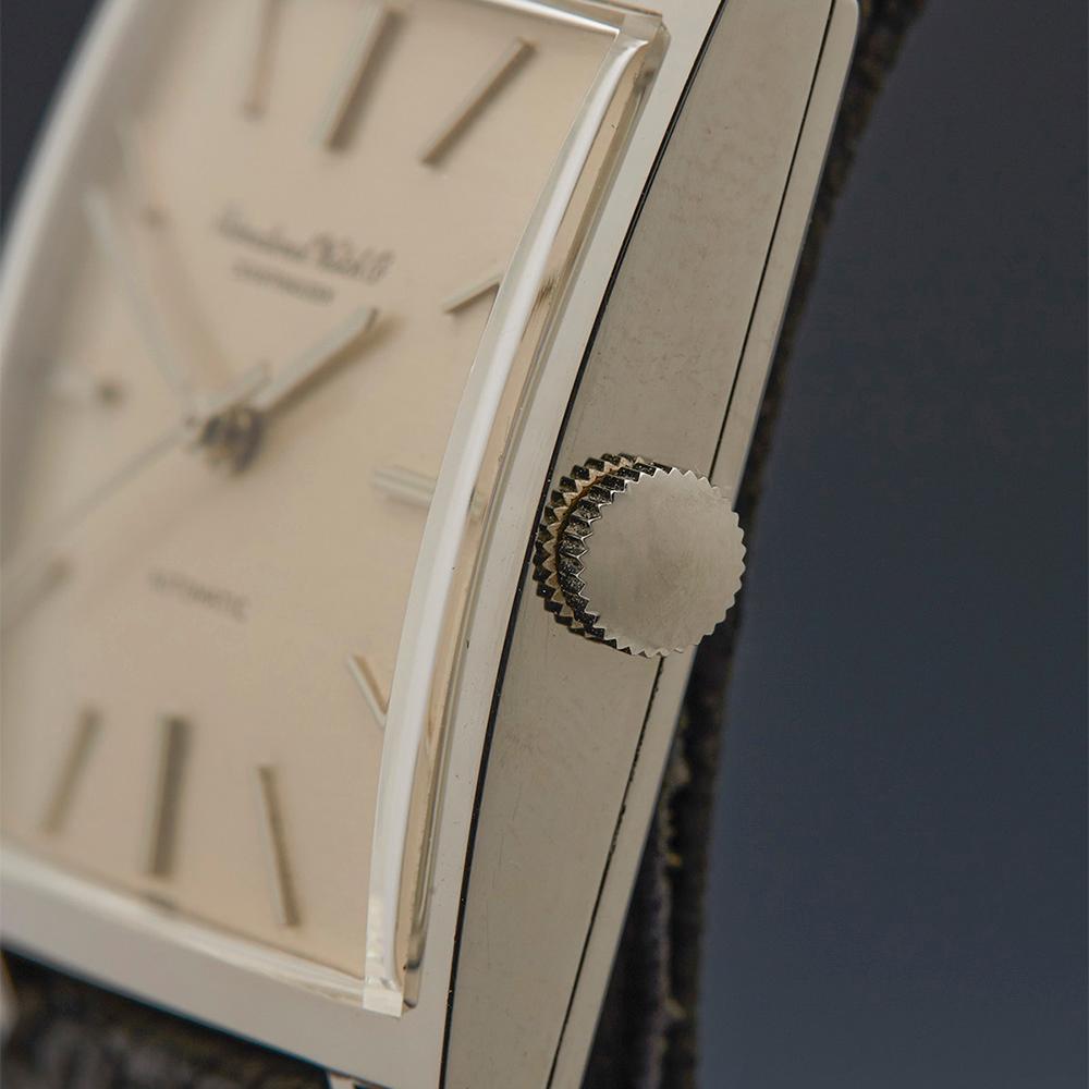 1967 IWC Vintage Stainless Steel Wristwatch In Excellent Condition In Bishops Stortford, Hertfordshire
