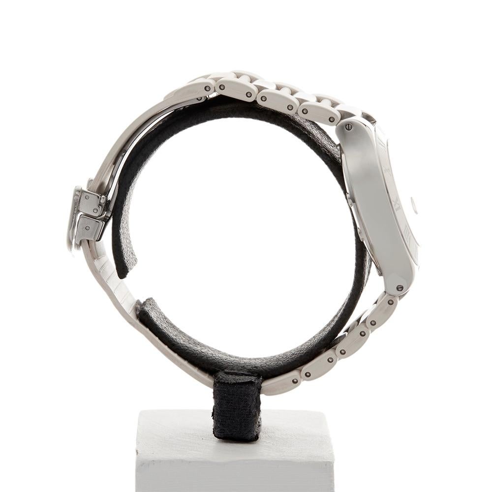 Women's 2000s Cartier Must de 21 Chronoscaph Stainless Steel Wristwatch