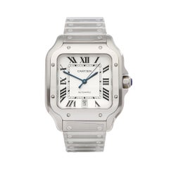 2018 Cartier Santos De Cartier Stainless Steel WSSA0009 Wristwatch