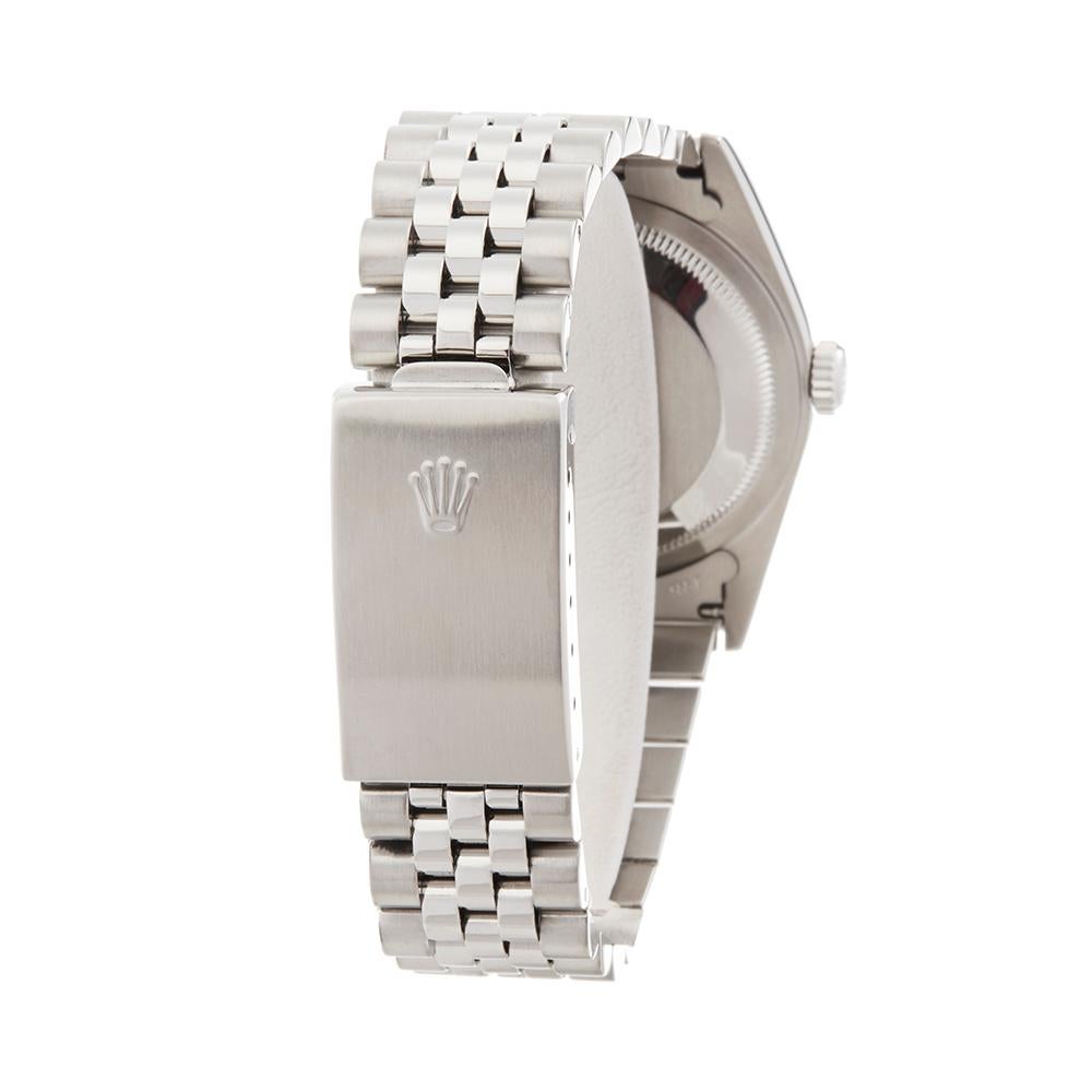 2005 Rolex Datejust 36 Steel and White Gold 16234 Wristwatch 2