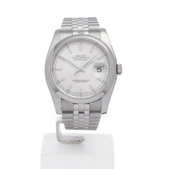 2015 Rolex Datejust 36 Stainless Steel 116200 Wristwatch