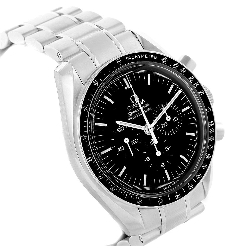 Omega Speedmaster Moonwatch Men's Watch 311.30.42.30.01.005 Box Card In Excellent Condition For Sale In Atlanta, GA