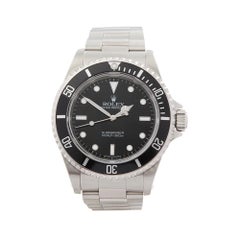 2002 Rolex Submariner Non Date Stainless Steel 14060M Wristwatch