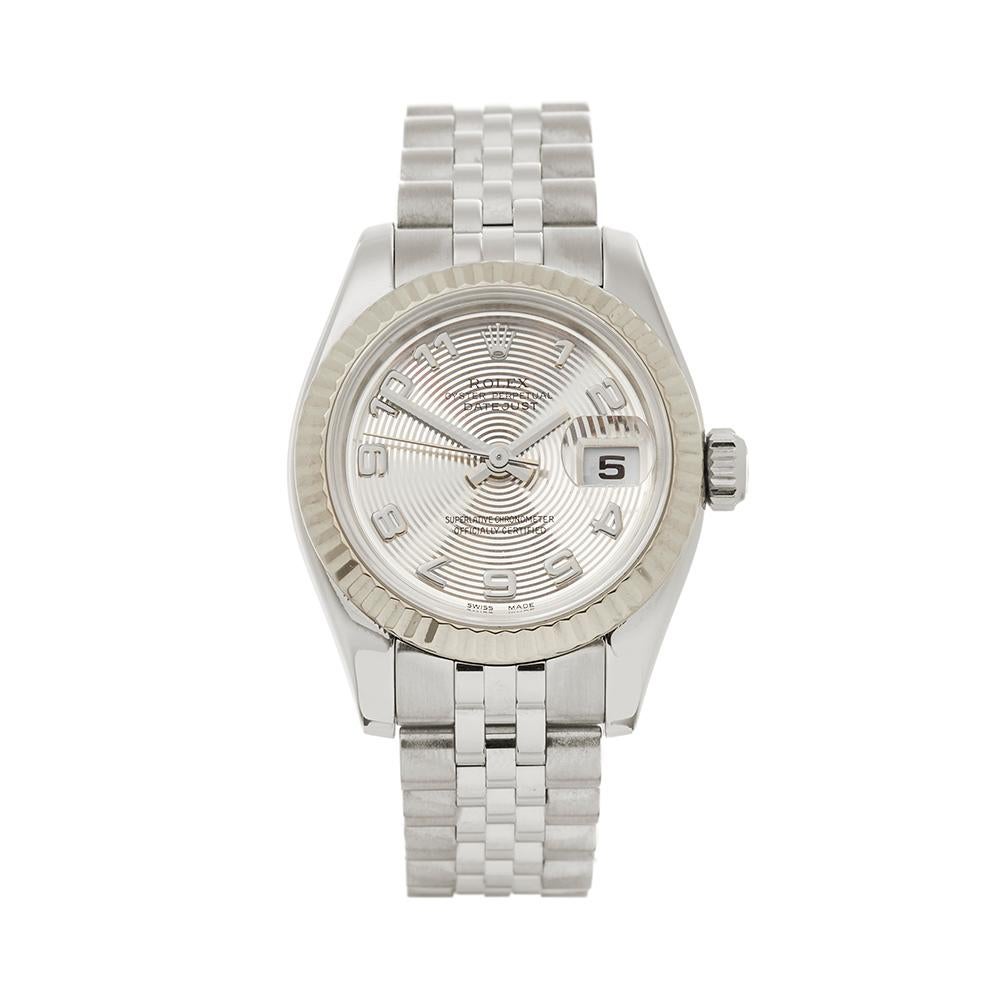 2005 Rolex Datejust Steel and White Gold 179174 Wristwatch