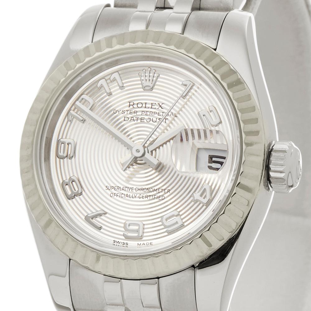 2005 Rolex Datejust Steel and White Gold 179174 Wristwatch In Excellent Condition In Bishops Stortford, Hertfordshire