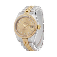 2005 Rolex Datejust Steel and Yellow Gold 179173 Wristwatch