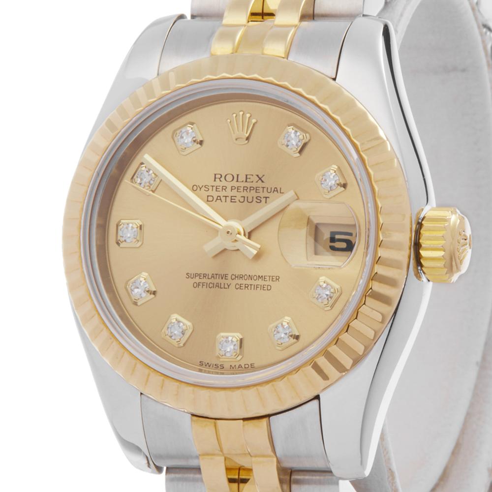 2005 Rolex Datejust Steel and Yellow Gold 179173 Wristwatch In Excellent Condition In Bishops Stortford, Hertfordshire