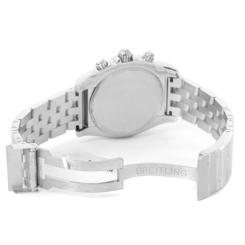 Breitling Chronomat 01 Black Dial Steel Men's Watch AB0110 Unworn For Sale 4