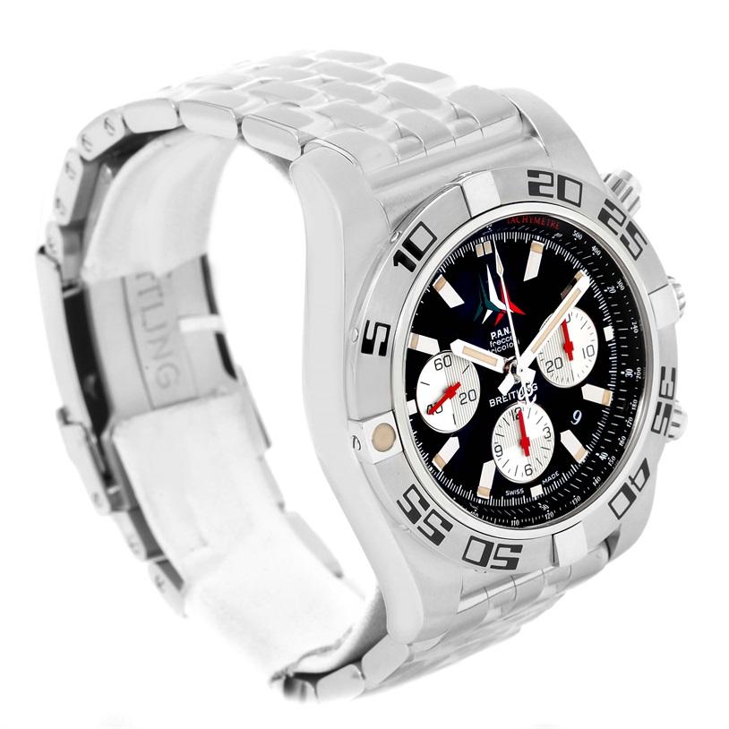 Breitling Chronomat 01 Black Dial Steel Men's Watch AB0110 Unworn For Sale 6