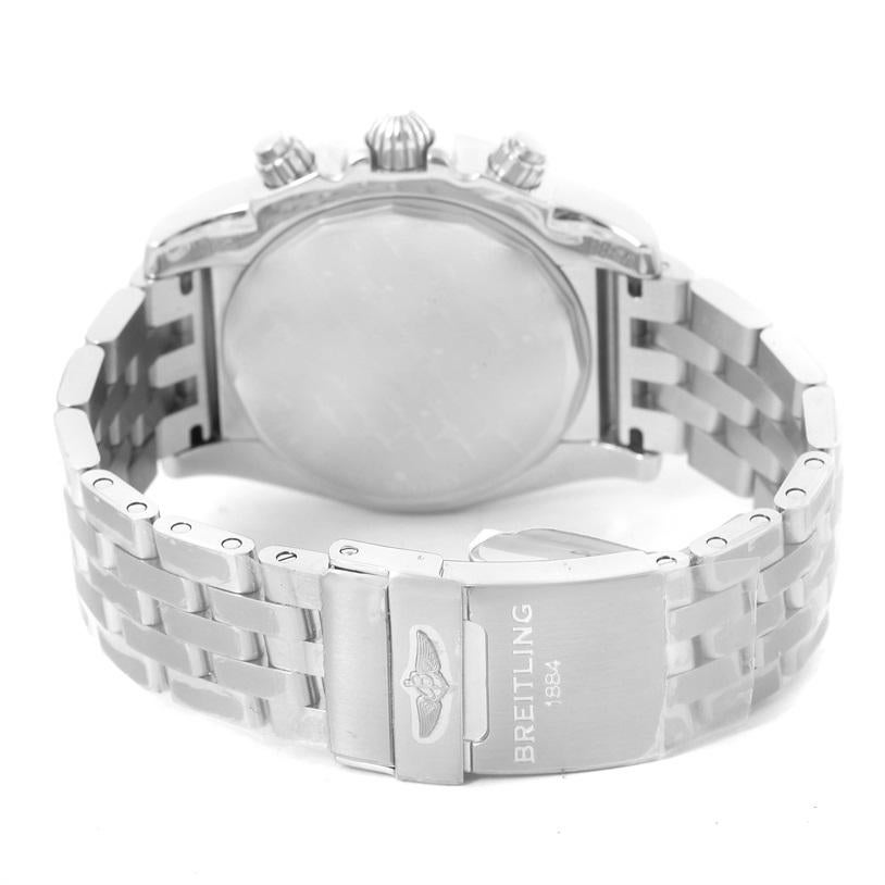 Breitling Chronomat 01 Black Dial Steel Men's Watch AB0110 Unworn For Sale 3