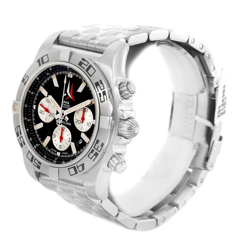 Breitling Chronomat 01 Black Dial Steel Men's Watch AB0110 Unworn For Sale 5