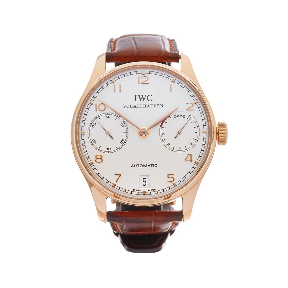 2008 IWC Portuguese Rose Gold IW500113 Wristwatch