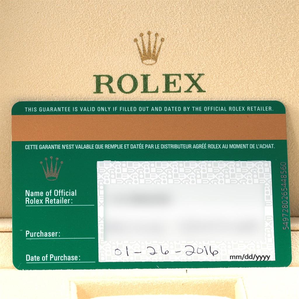 Rolex Datejust II Diamond Dial Fluted Bezel Men's Watch 116334 Box Card For Sale 8