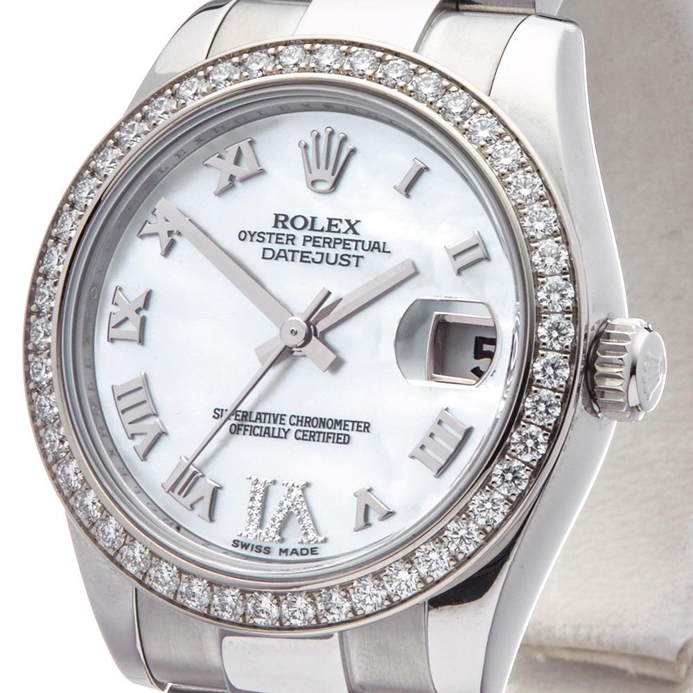 2011 Rolex Datejust 31 Stainless Steel 178384 Wristwatch In Excellent Condition In Bishops Stortford, Hertfordshire