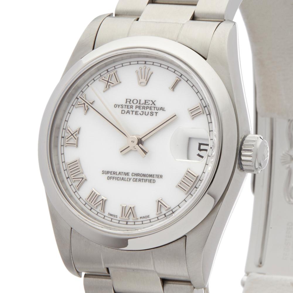 1998 Rolex Datejust Stainless Steel 68240 Wristwatch 2