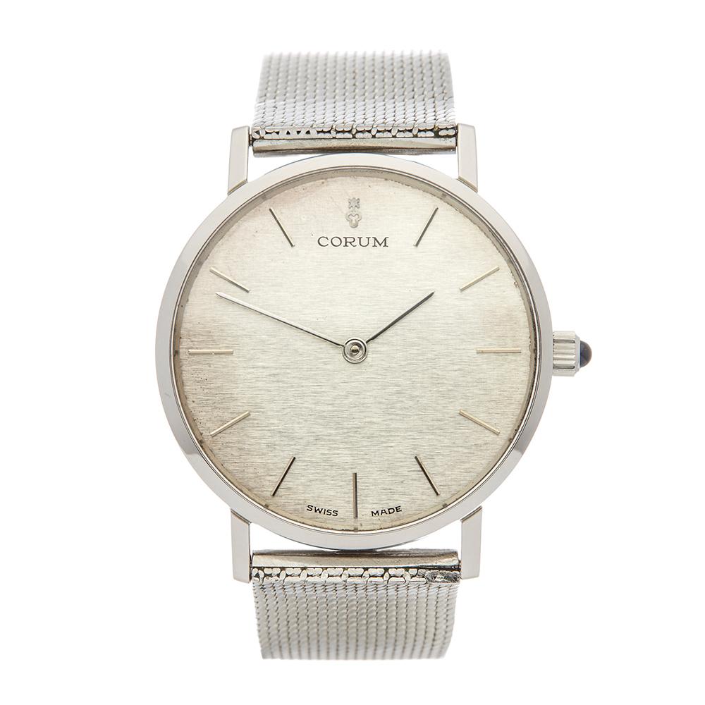1970s Corum Vintage Stainless Steel Wristwatch