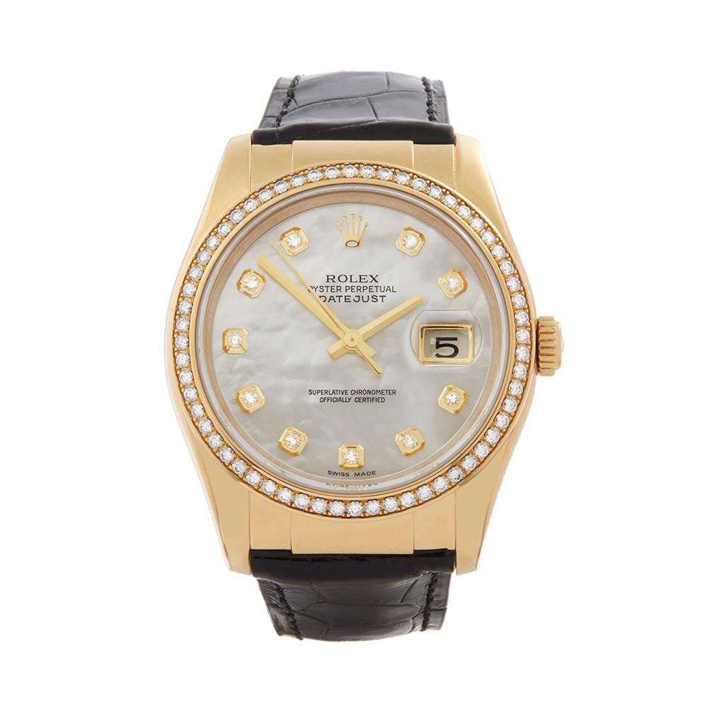2005 Rolex Datejust Yellow Gold 116188 Wristwatch