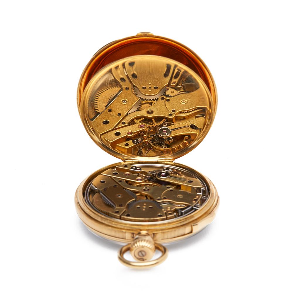 1856 Patek Philippe Pocket Watch Quarter Minute Repeater Yellow Gold Pocketwatch 1