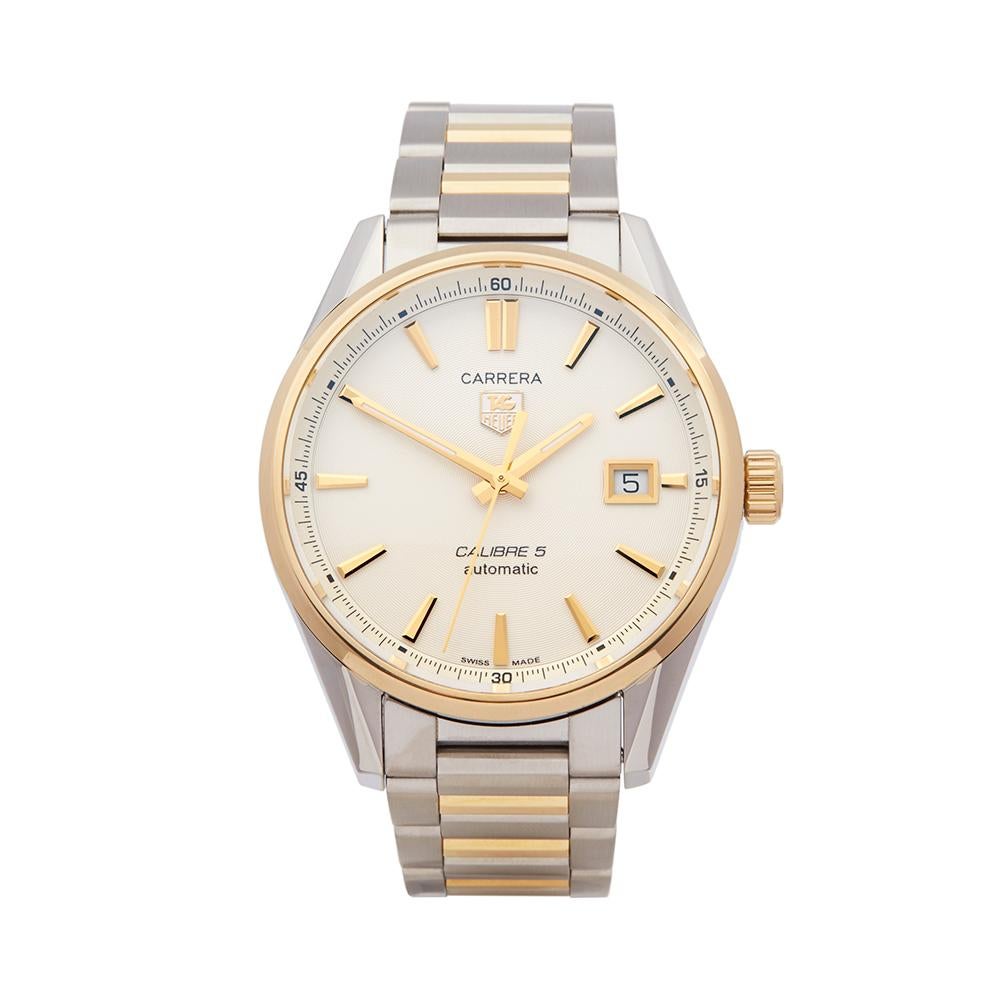 2016 Tag Heuer Carrera Steel & Yellow Gold WAR215B-1 Wristwatch