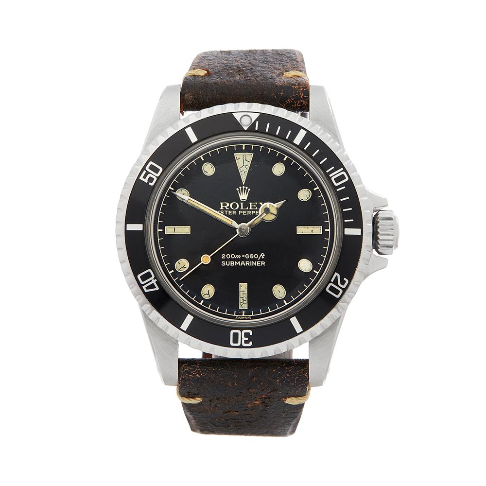 1962 Rolex Submariner Stainless Steel 5512 Wristwatch