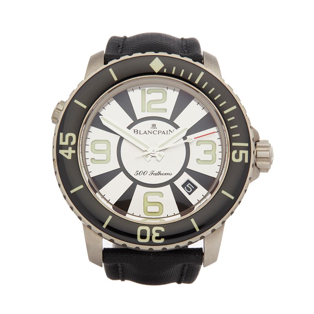 2009 Blancpain Fifty Fathoms 500 Fathoms Titanium 50015-12b34-52b Wristwatch